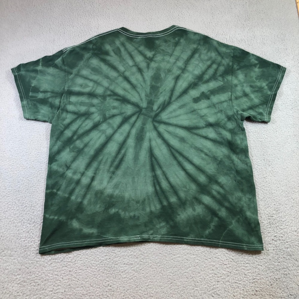 new orleans T shirt mens 2XL green tie dye gator embroidered - Picture 8 of 10